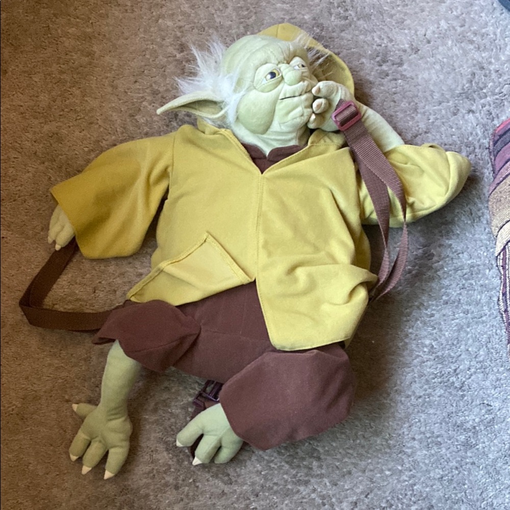 Kids Yoda Costume with Yellow and Brown Colors
